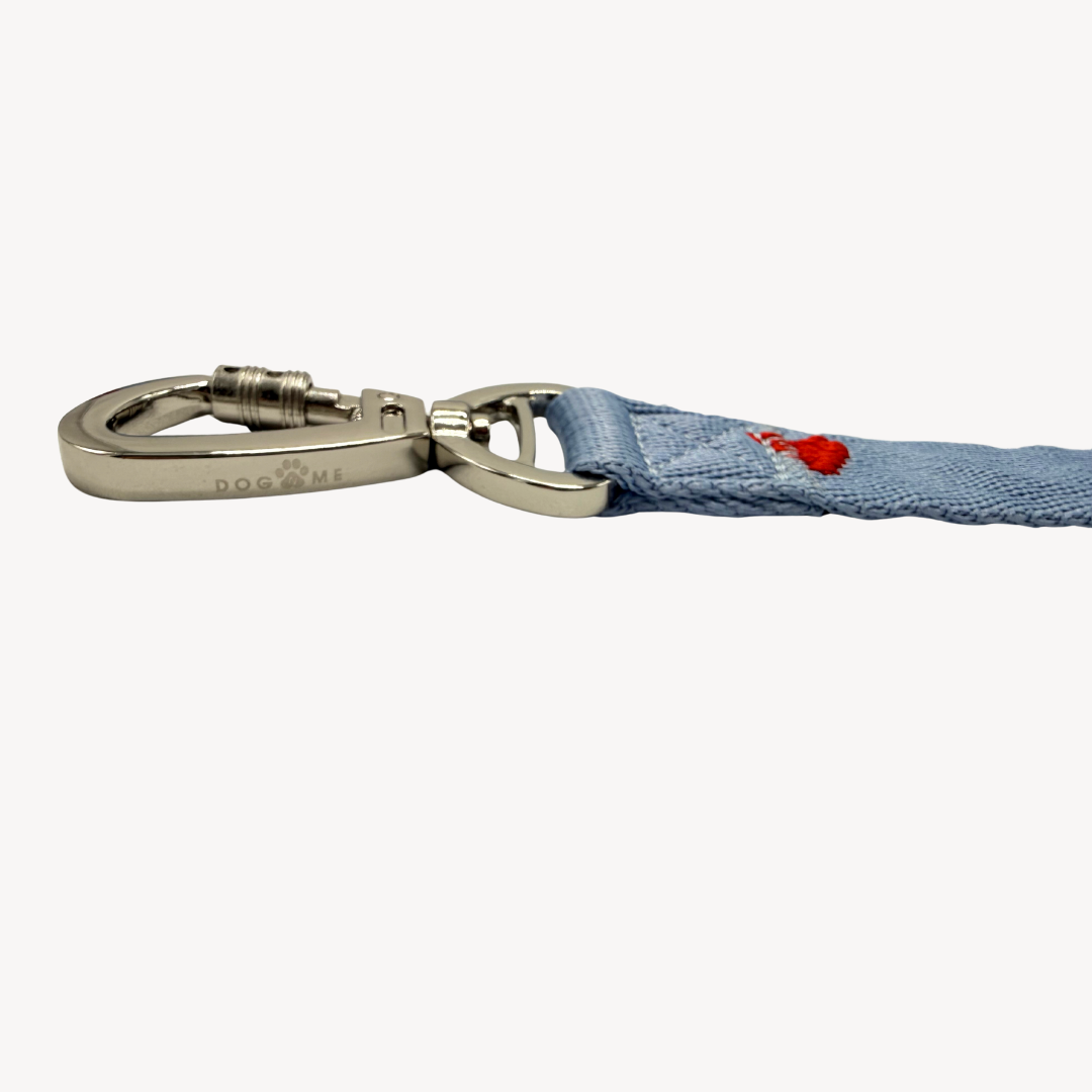 Denim Hearts - Dog Leash