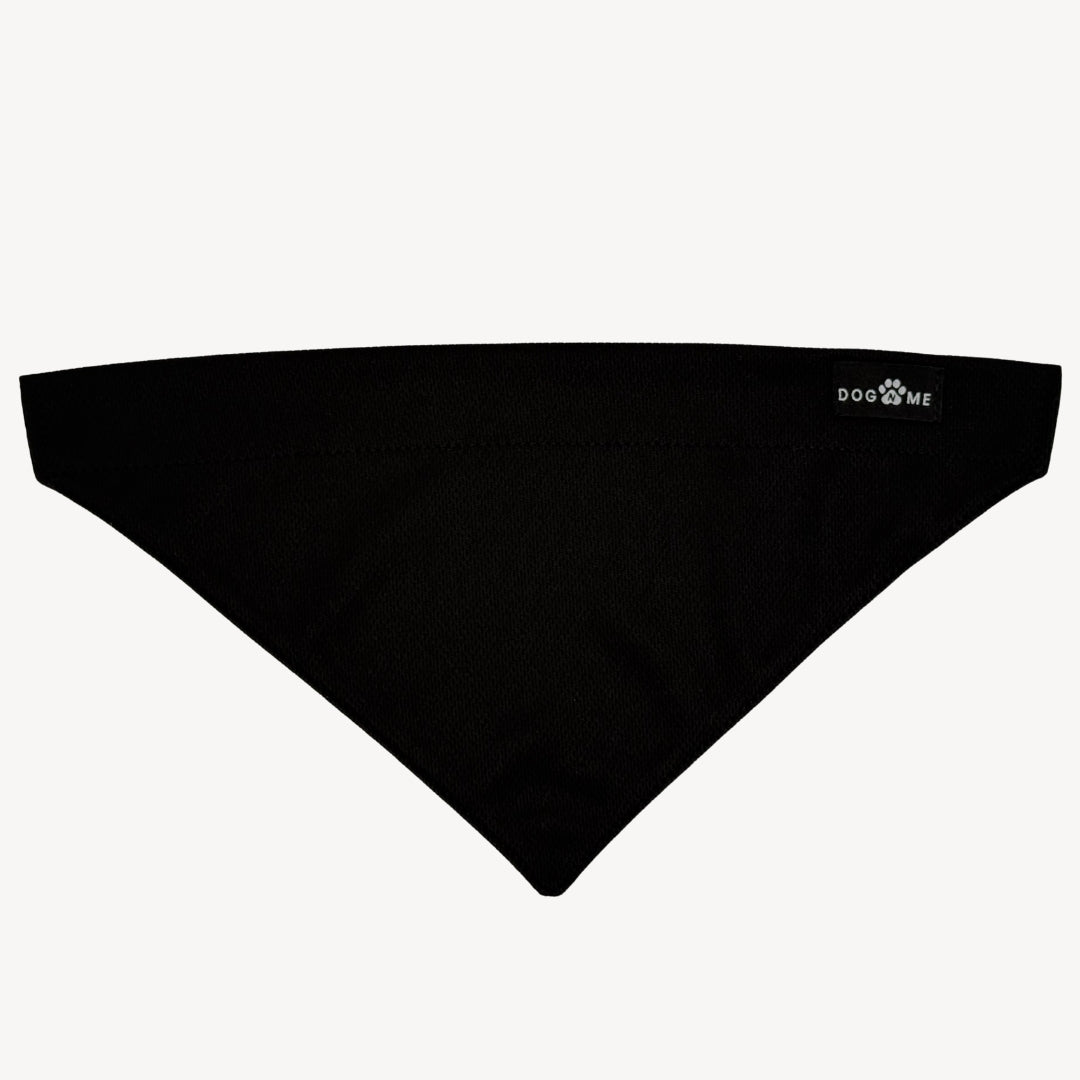 Solid - Black - Bandana Dog