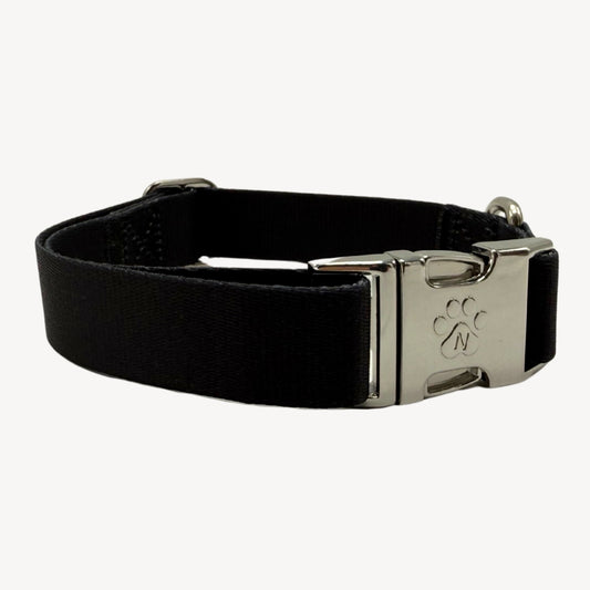Solid - Black - Dog Collar