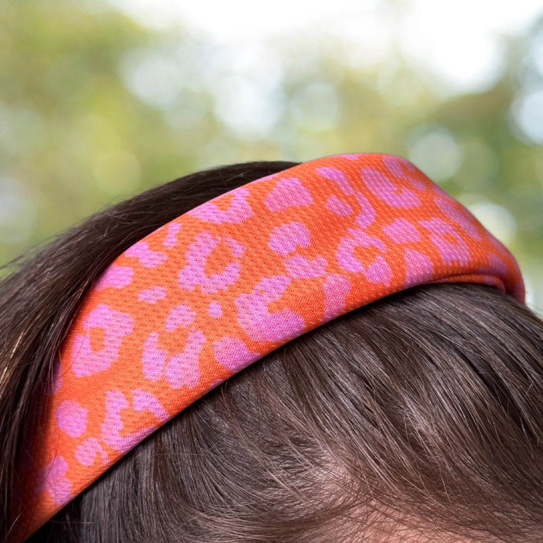 Panther - Orange/Pink - Matching Bandanas Set