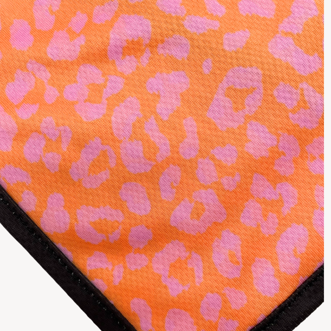 Panther - Orange/Pink - Matching Bandanas Set