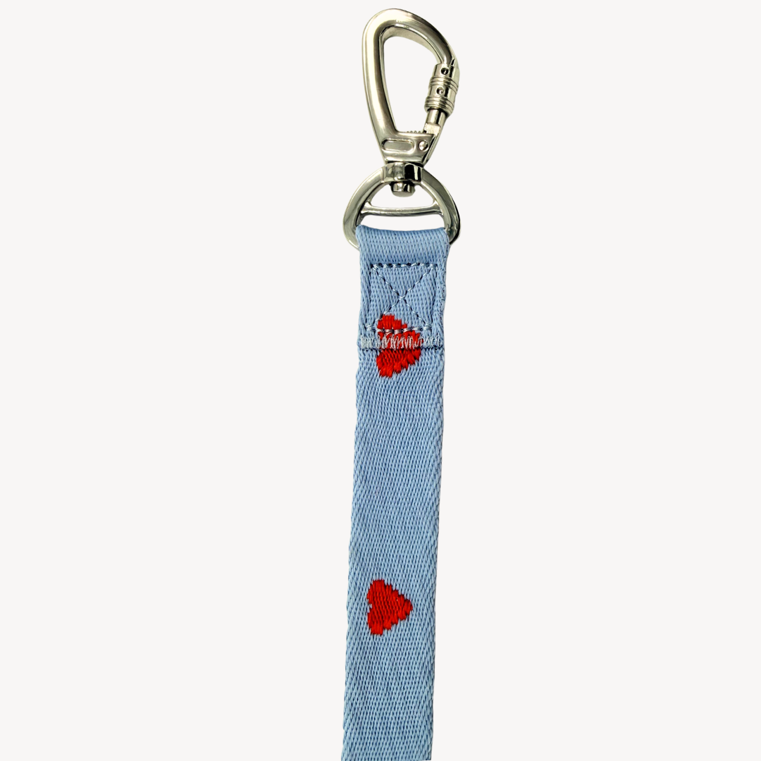 Denim Hearts  - Dog Leash
