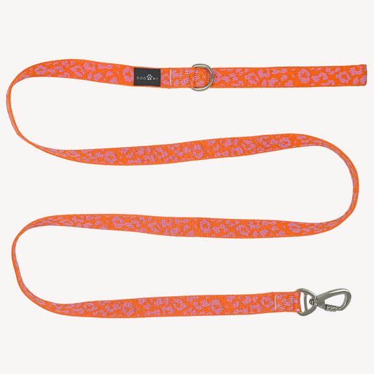 Panther - Orange/Pink - Dog Leash